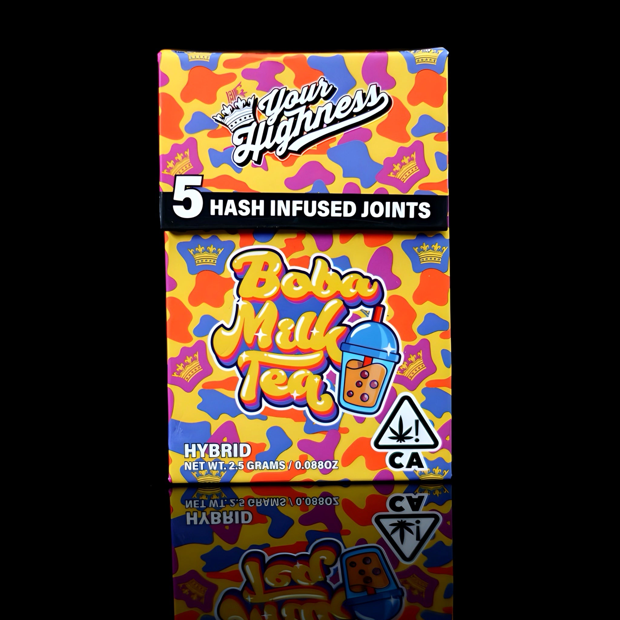 Boba Milk Tea – Live Hash Infused Pre-Rolls (5 Pack) – Your Highness