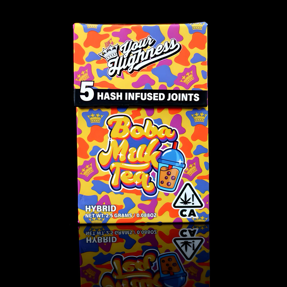 Boba Milk Tea – Live Hash Infused Pre-Rolls (5 Pack)