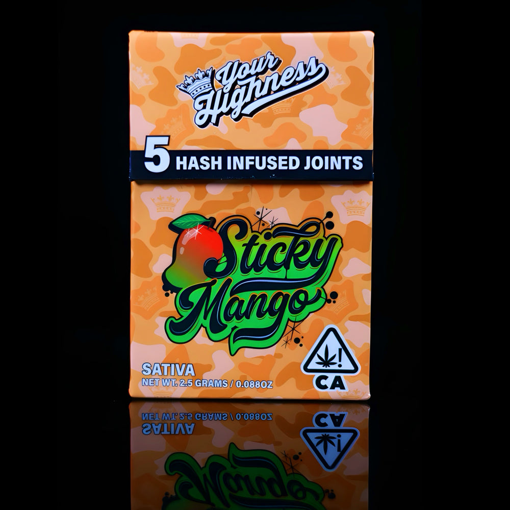 Sticky Mango – Live Hash Infused Pre-Rolls (5 Pack)