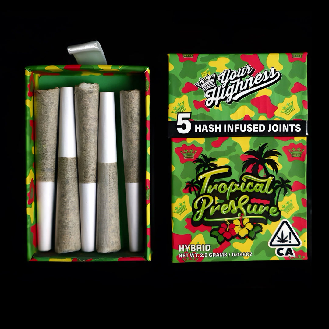 Tropical Pressure – Live Hash Infused Pre-Rolls (5 Pack)