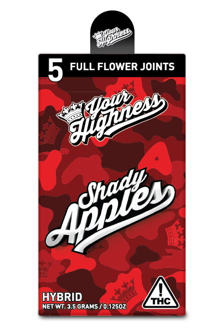 Shady Apples - Full Flower Preroll 5 pack
