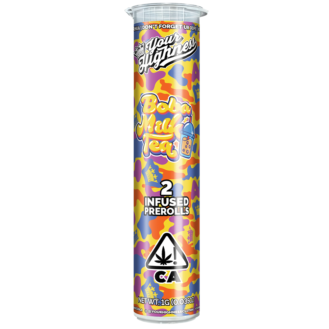 Boba Milk Tea – Live Hash Infused Pre-Rolls (2 Pack)
