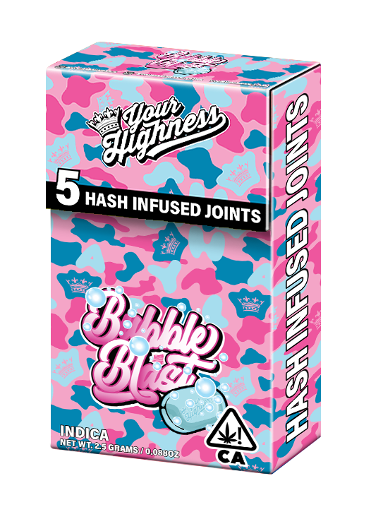 Bubble Blast – Live Hash Infused Pre-Rolls (5 Pack)